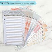 5 packs de feuilles de gestion budgétaire (12 fiches chacun) – Image 2