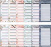 5 packs de feuilles de gestion budgétaire (12 fiches chacun)