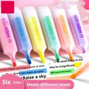 Set de 6 surligneurs colorés larges – Image 5