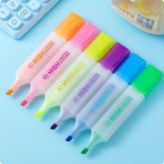 Set de 6 surligneurs colorés larges – Image 3